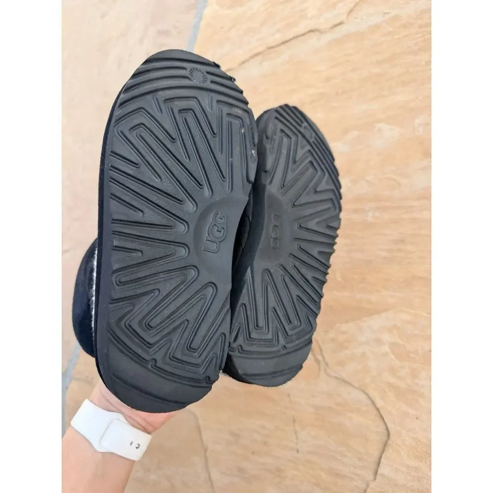 UGG Kids Tasman Ii Slipper | Black | 1019066K-BLK | Authentic Size 12